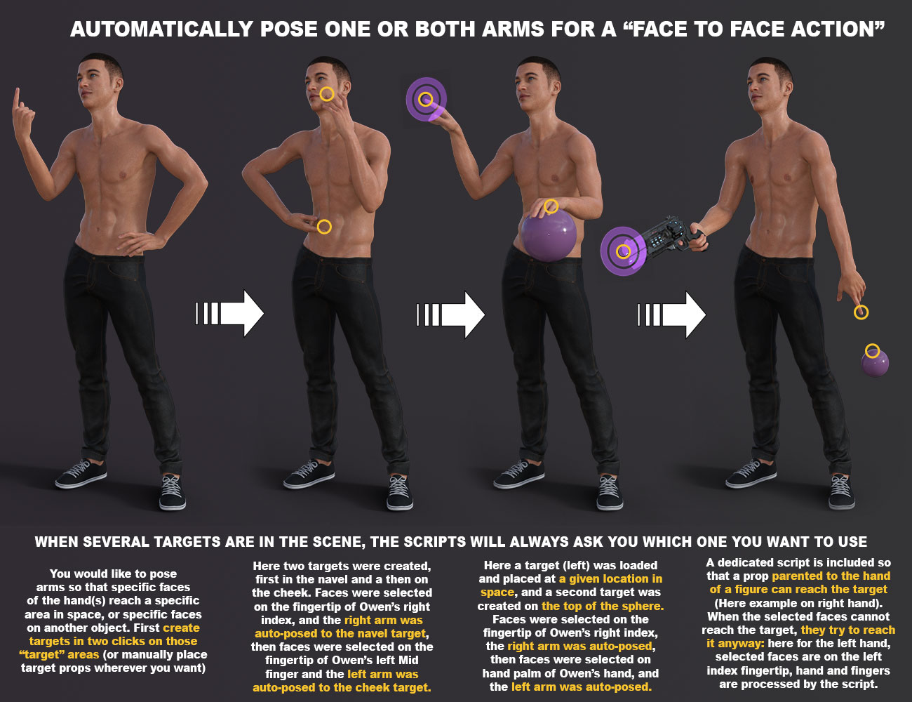 Face To Face Autopose Arms by: V3Digitimes, 3D Models by Daz 3D