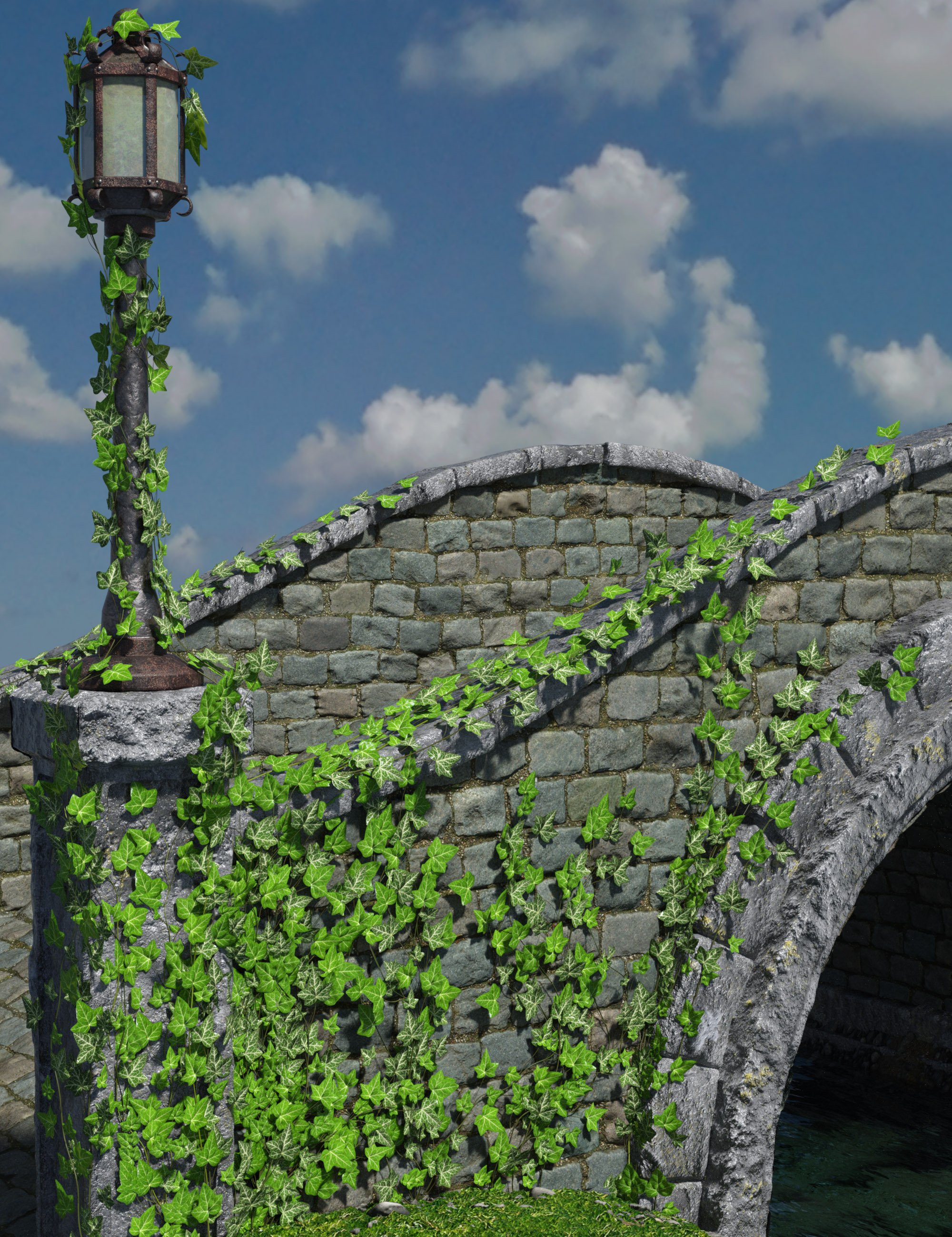 Rigged Ivy Vines by: The Alchemist, 3D Models by Daz 3D