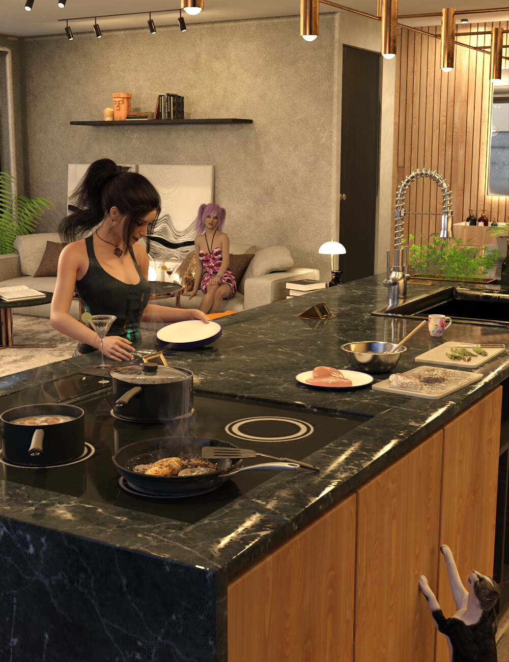Dirty Dishes Food and Drink Expansion by: GCJellyfish, 3D Models by Daz 3D