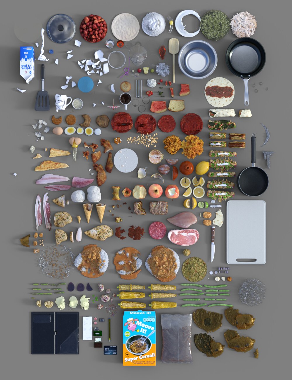 Dirty Dishes Food and Drink Expansion by: GCJellyfish, 3D Models by Daz 3D