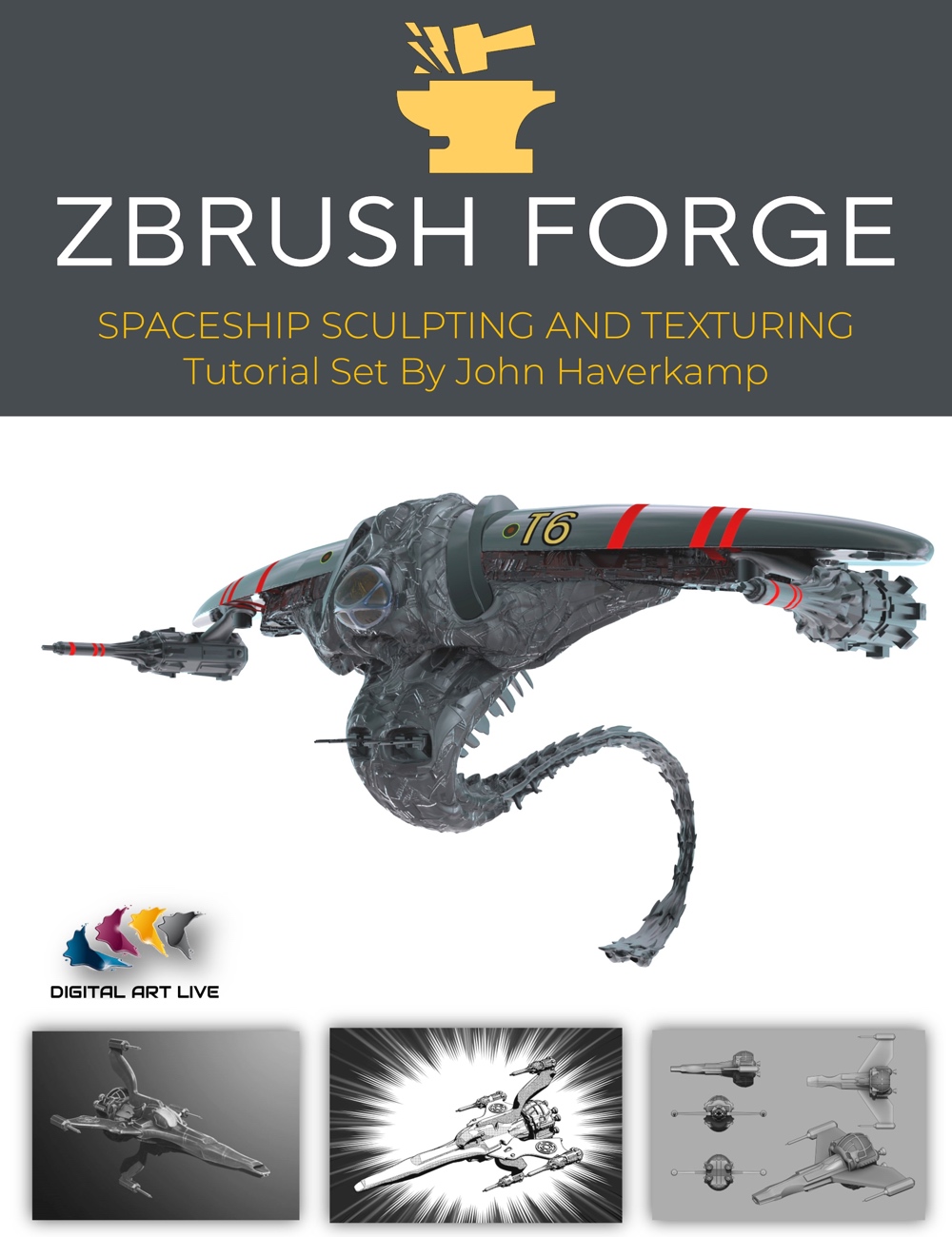 ZBrush: Sculpting and Texturing Spacecraft Tutorial Set by: Digital Art Livemagbhitu, 3D Models by Daz 3D