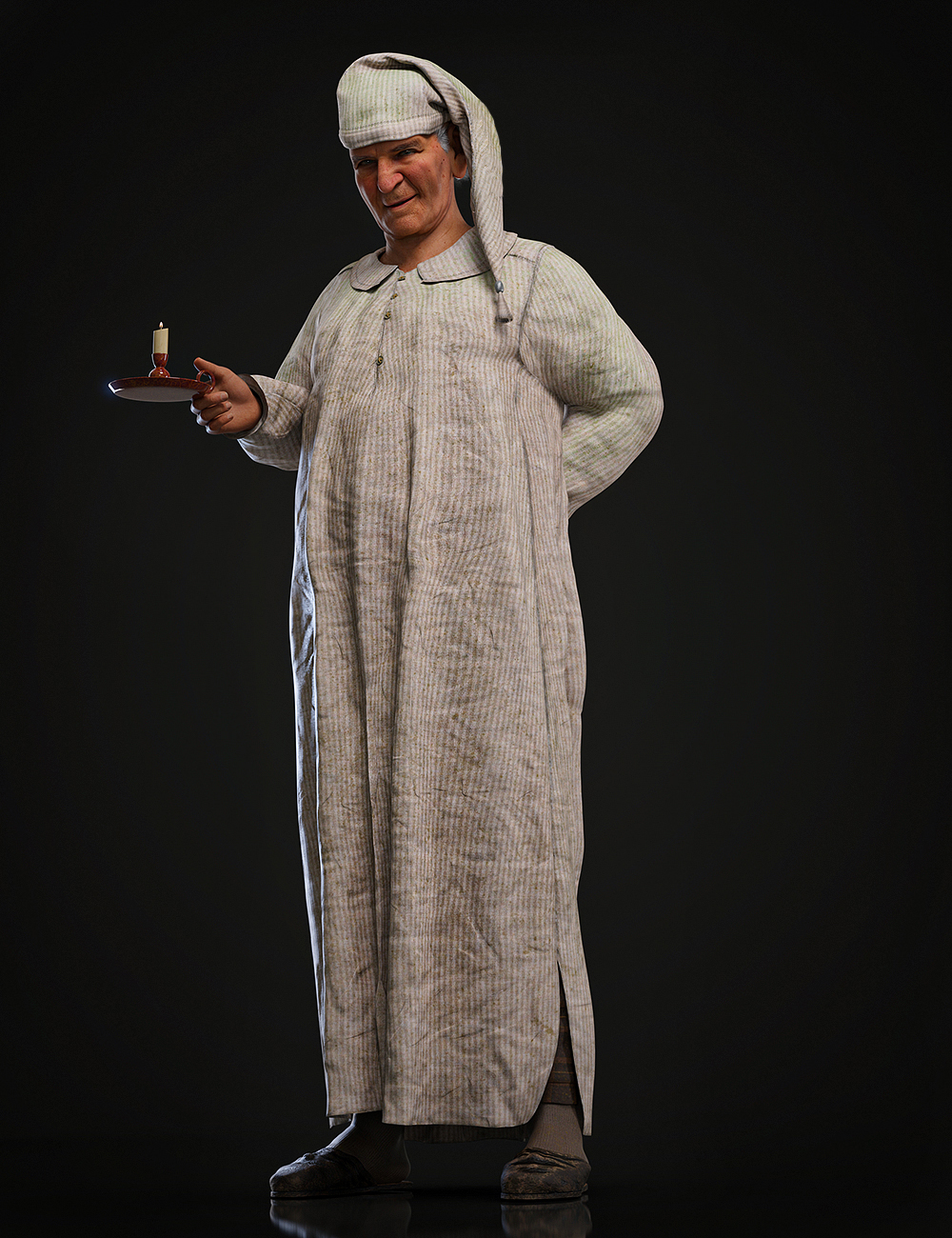 dForce Men's Victorian Nightclothes for Genesis 8.1 Males by: Barbara BrundonUmblefuglySade, 3D Models by Daz 3D