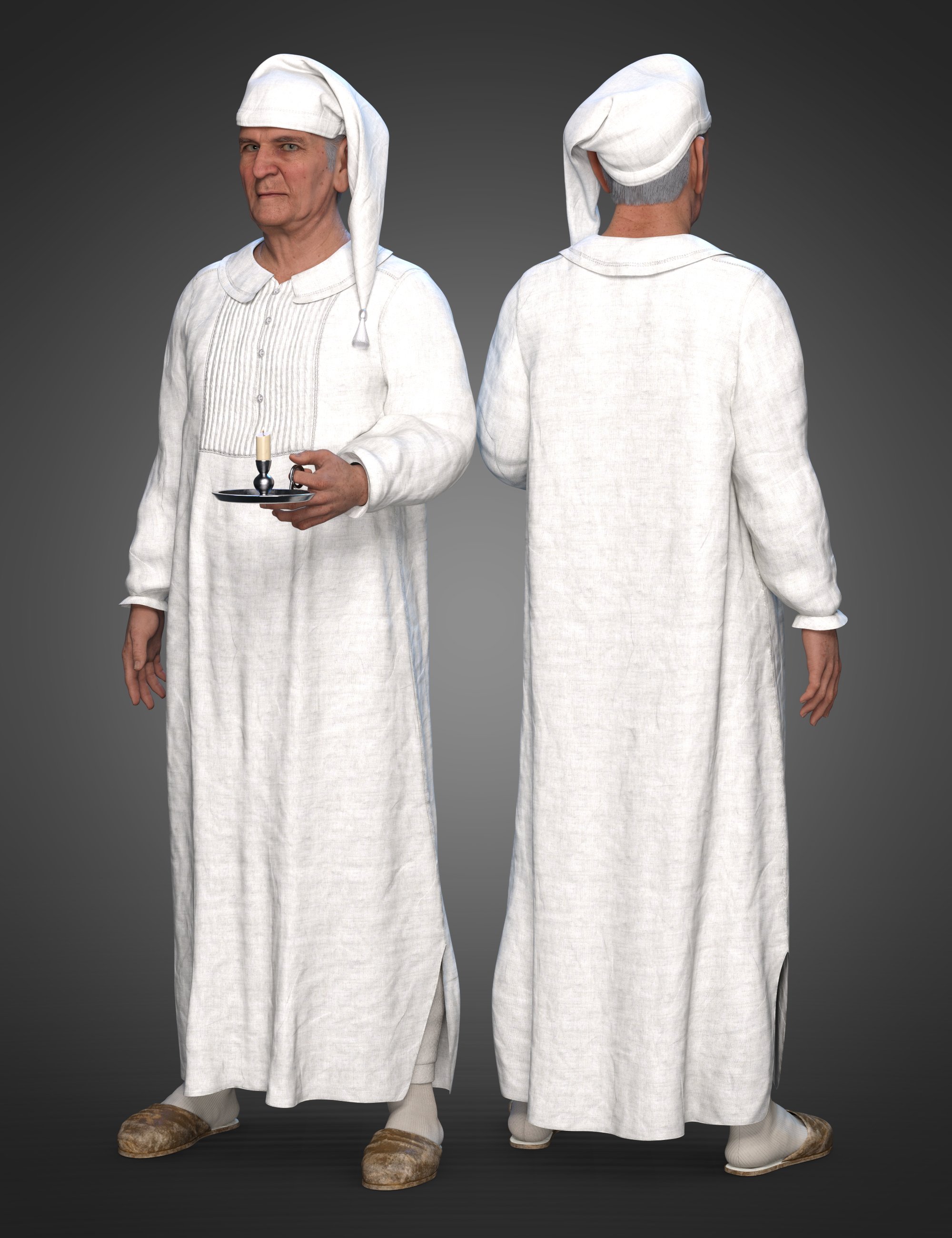 dForce Men's Victorian Nightclothes Textures dForce Men's Victorian Nightclothes Textures by: Sade, 3D Models by Daz 3D