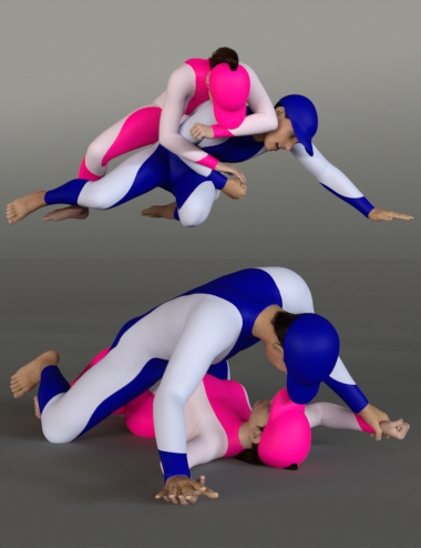 Grappling Poses Volume 5 for Genesis 8 and 8.1 Grappling Poses Volume 5 for Genesis 8 and 8.1 by: atrilliongames, 3D Models by Daz 3D
