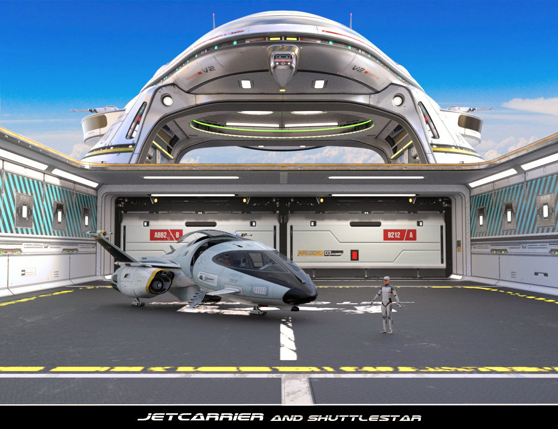 Jetcarrier by: Kibarreto, 3D Models by Daz 3D