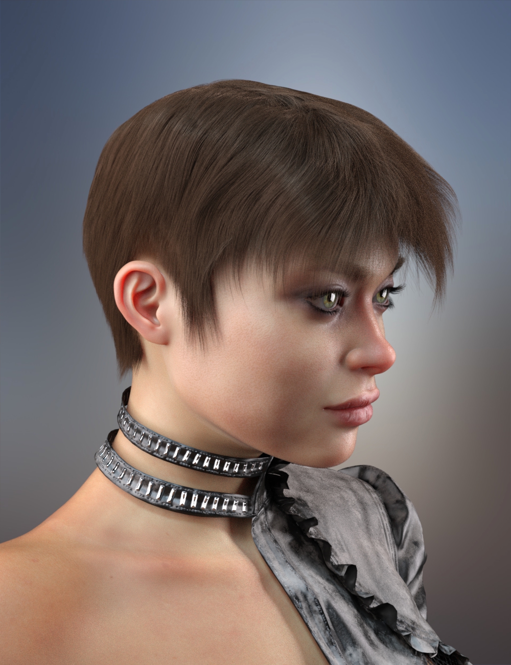 dForce Tansen Hair for Genesis 3, 8 and 8.1 by: RedzStudio, 3D Models by Daz 3D