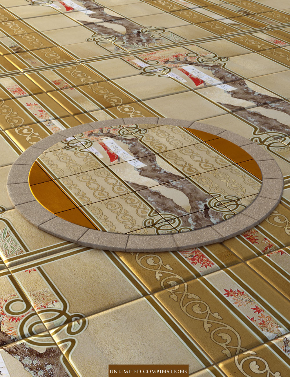 Sumptuous Metallic Tile Shader Builder Sumptuous Metallic Tile Shader Builder by: ForbiddenWhispers, 3D Models by Daz 3D