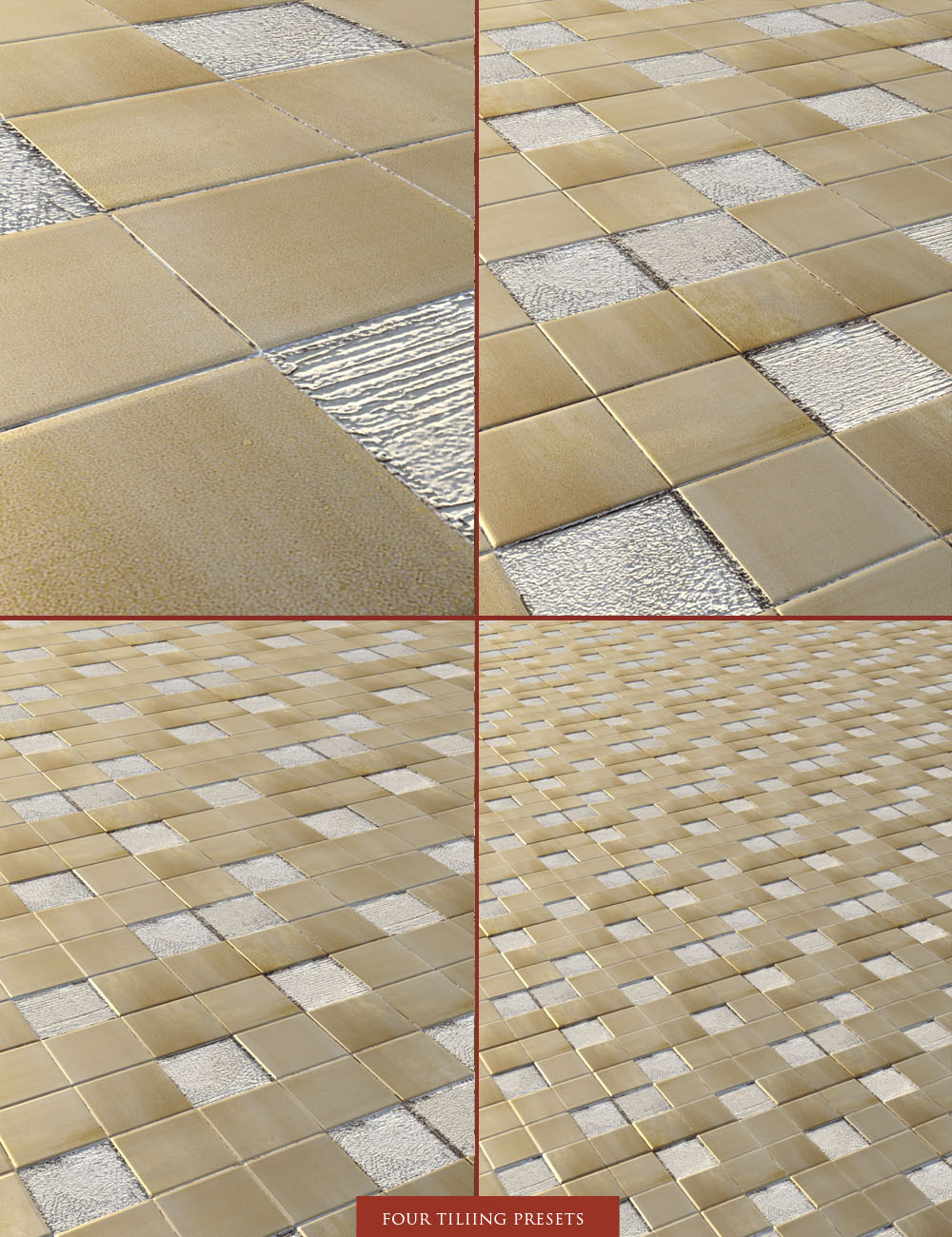 Sumptuous Metallic Tile Shader Builder Sumptuous Metallic Tile Shader Builder by: ForbiddenWhispers, 3D Models by Daz 3D