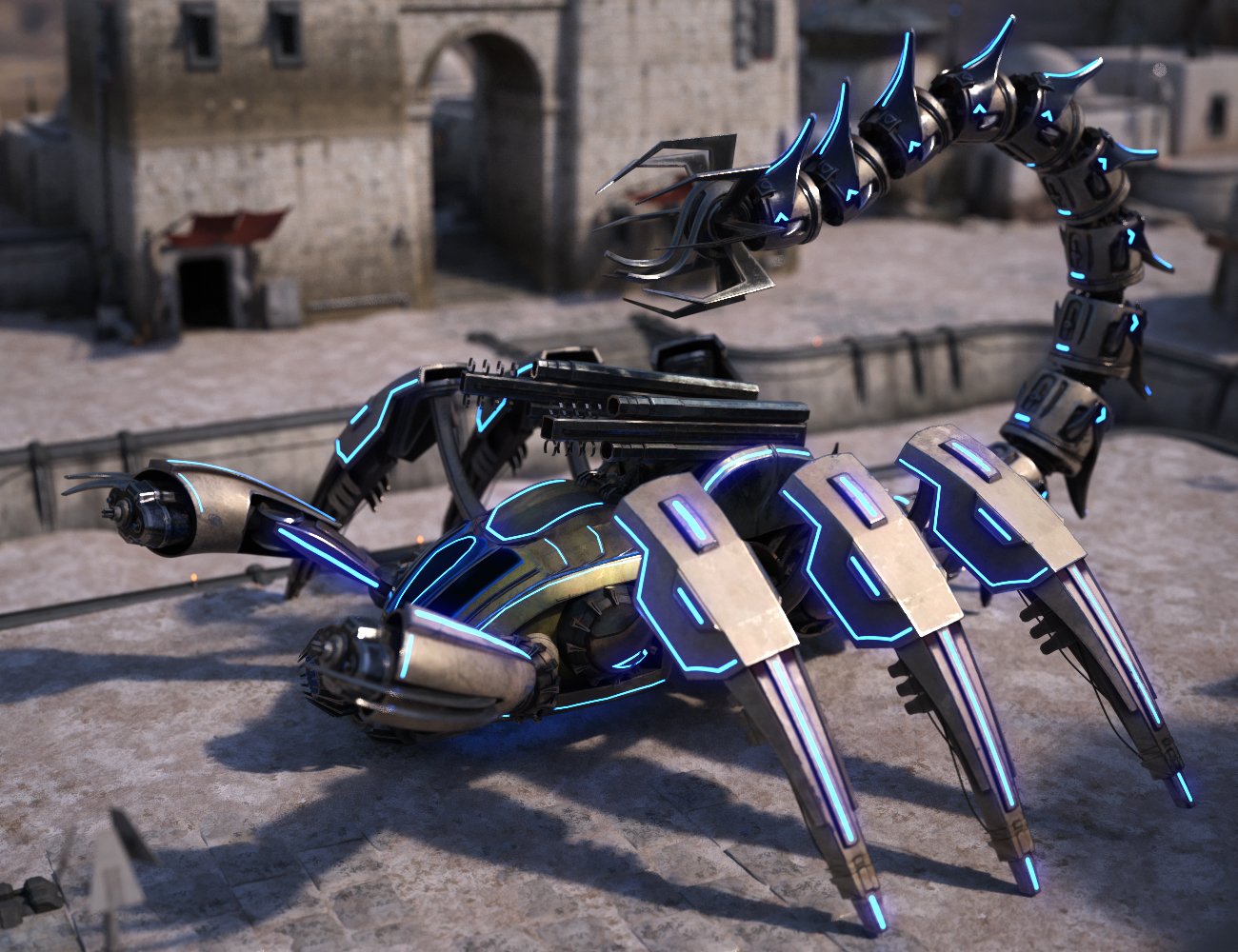 Stinger Scorpion Mecha by: Charlie, 3D Models by Daz 3D