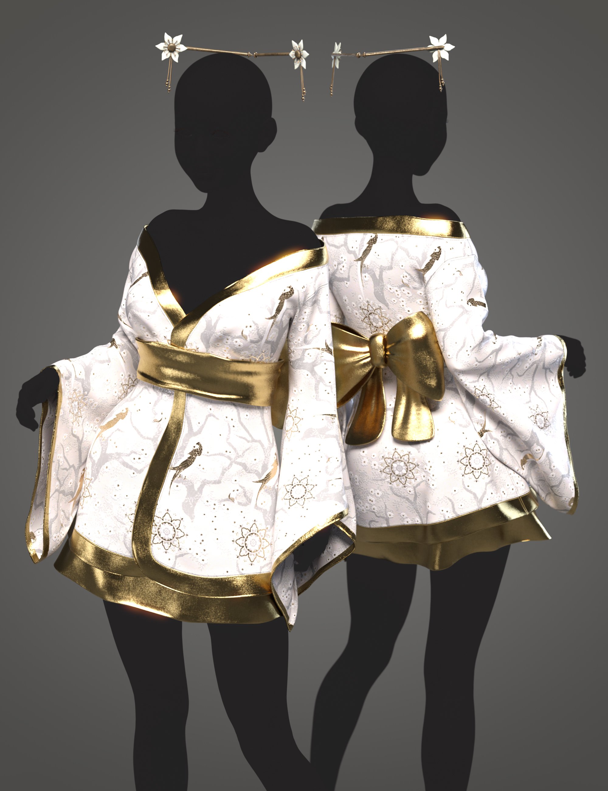 Versatility for Koharu Kimono Versatility for Koharu Kimono by: Sade, 3D Models by Daz 3D
