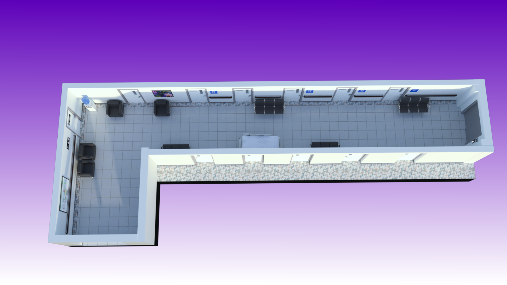Hospital Hallway by: Digitallab3D, 3D Models by Daz 3D