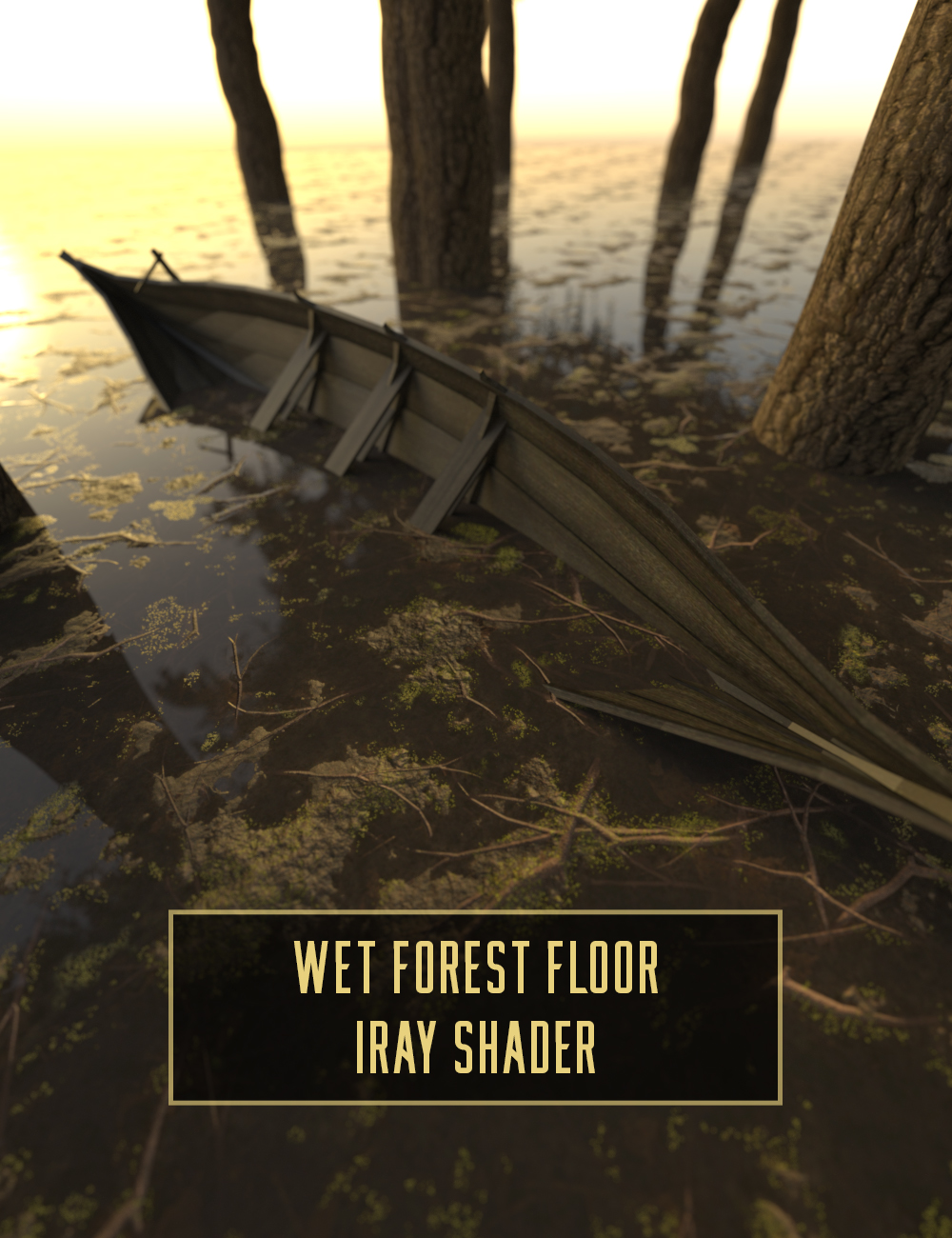 Wet Forest Floor Iray Shader by: Censored, 3D Models by Daz 3D