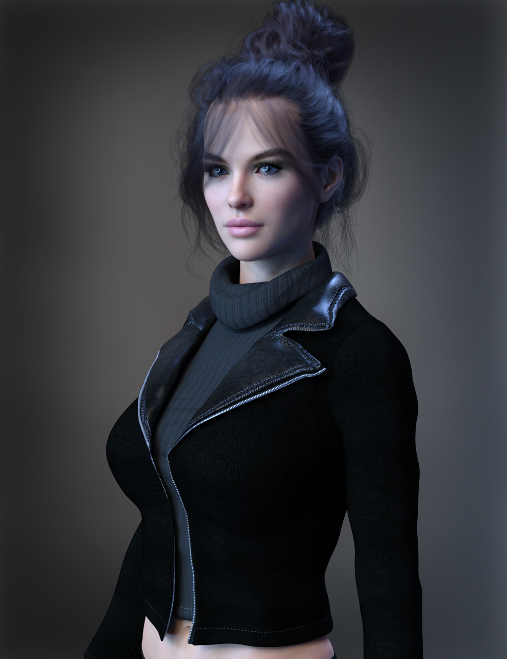 X-Fashion Crop Jacket Set for Genesis 8 and 8.1 Females Bundle by: xtrart-3d, 3D Models by Daz 3D