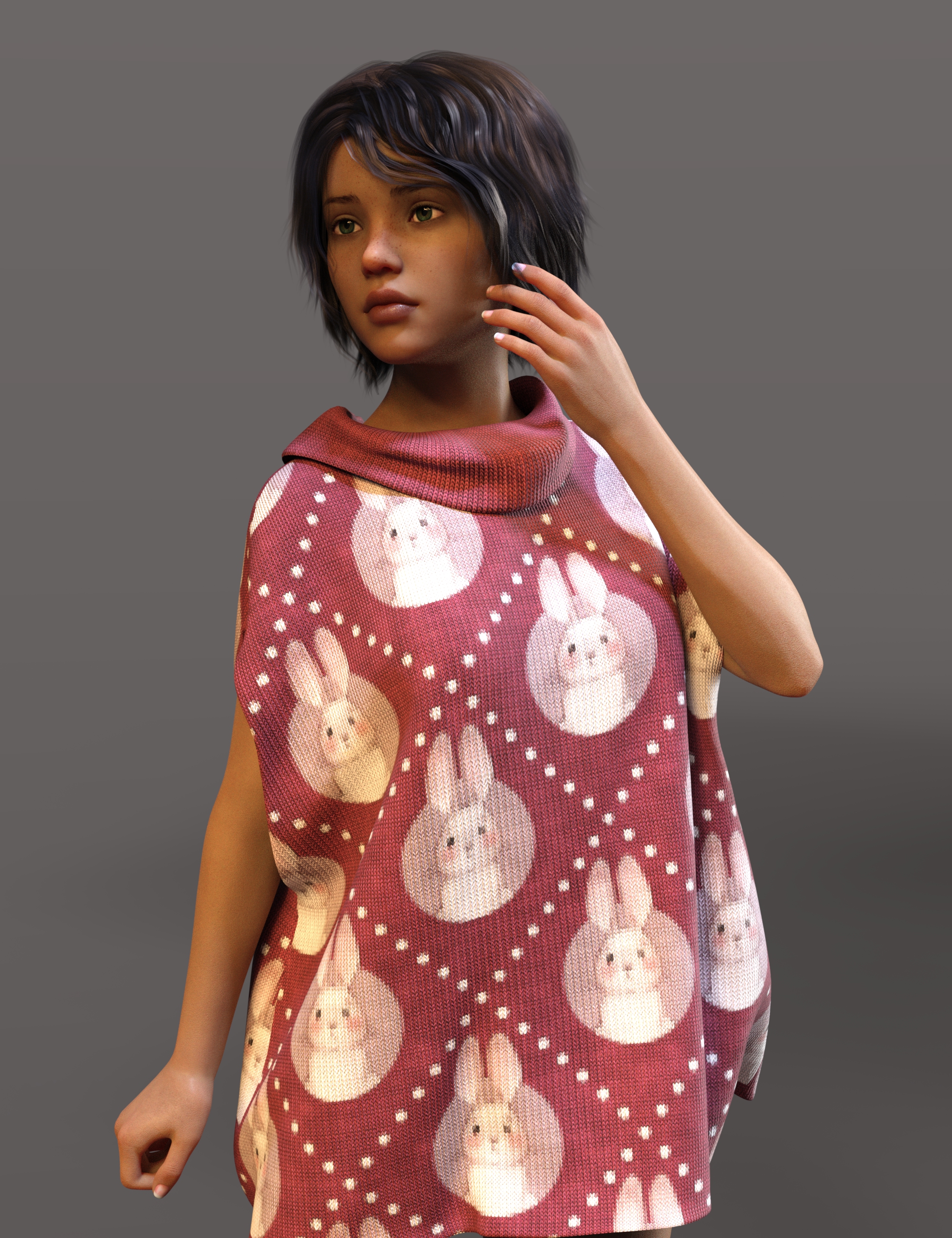 Merchant Resource: Cute Knitted by: Sade, 3D Models by Daz 3D