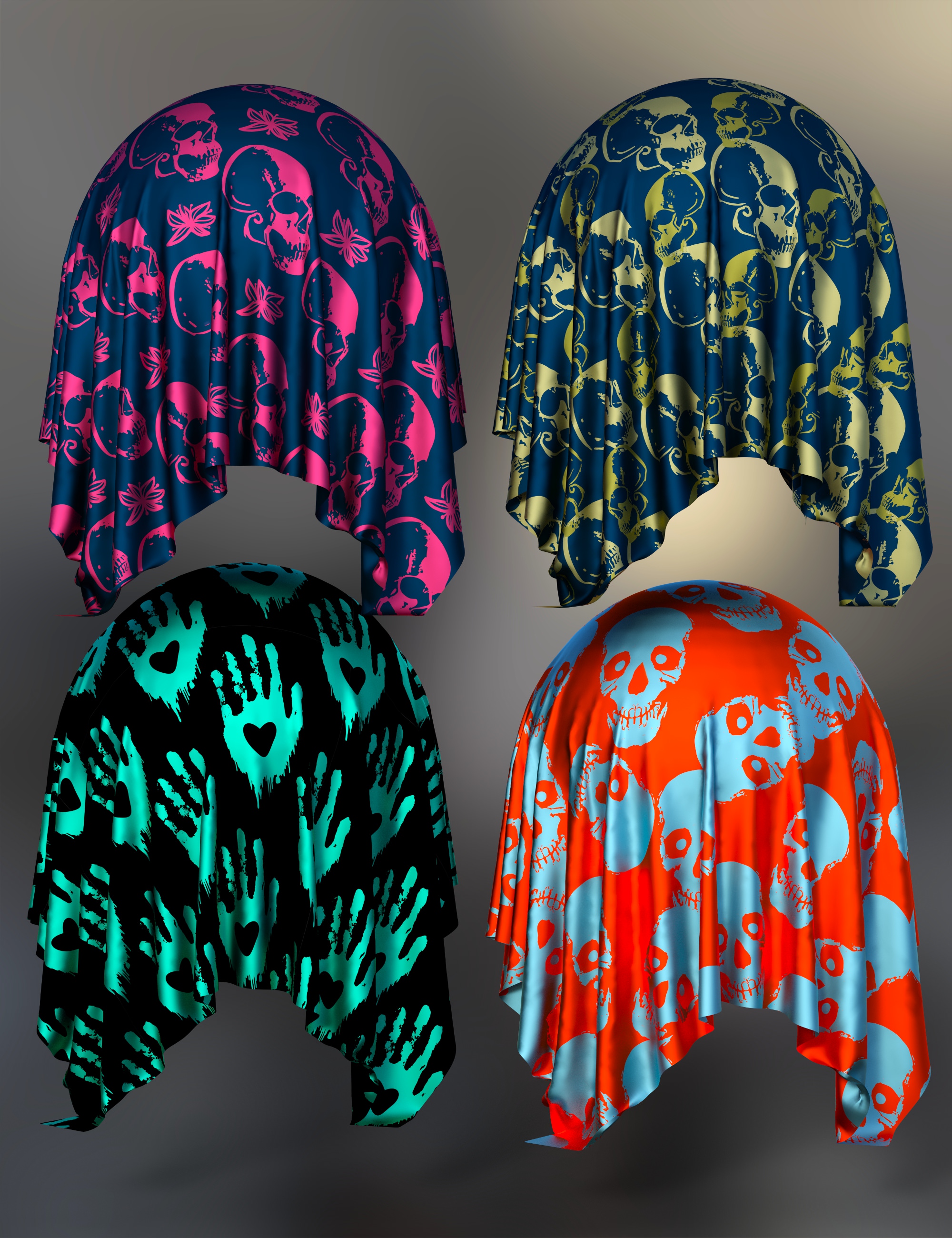 Spooky Fabric Iray Shaders Spooky Fabric Iray Shaders by: Nelmi, 3D Models by Daz 3D
