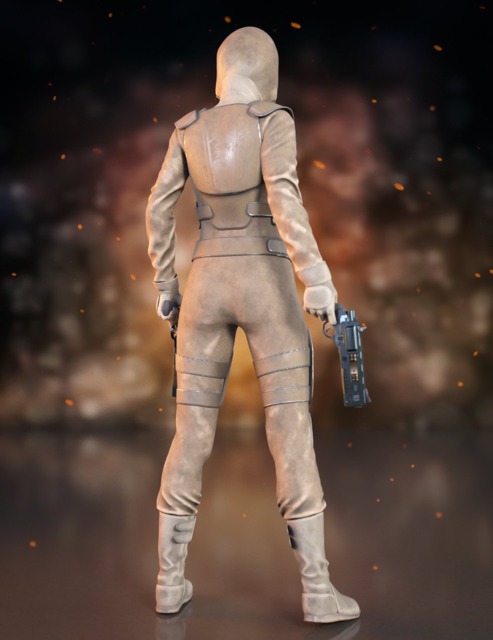 Desert Soldier Outfit for Genesis 8.1 Females | Daz 3D