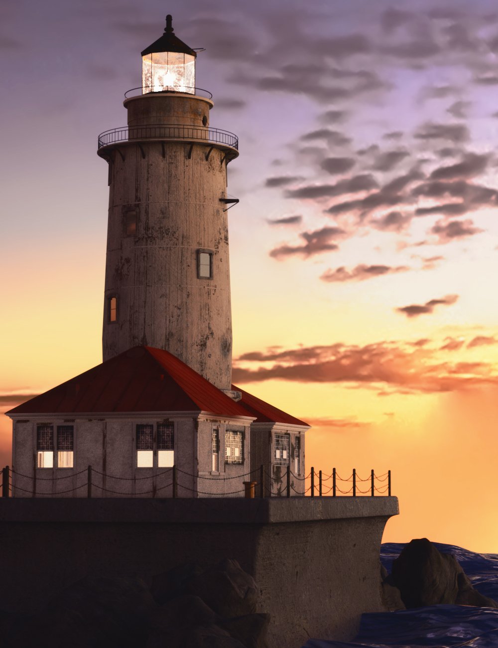 KuJ Lighthouse by: Kujira, 3D Models by Daz 3D