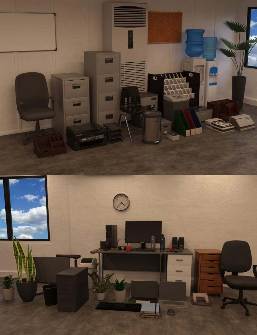 FG Office Props by: IronmanFugazi1968, 3D Models by Daz 3D