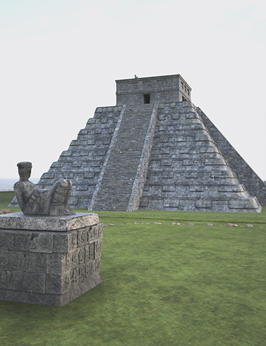 Mayan Pyramid by: Charlie, 3D Models by Daz 3D