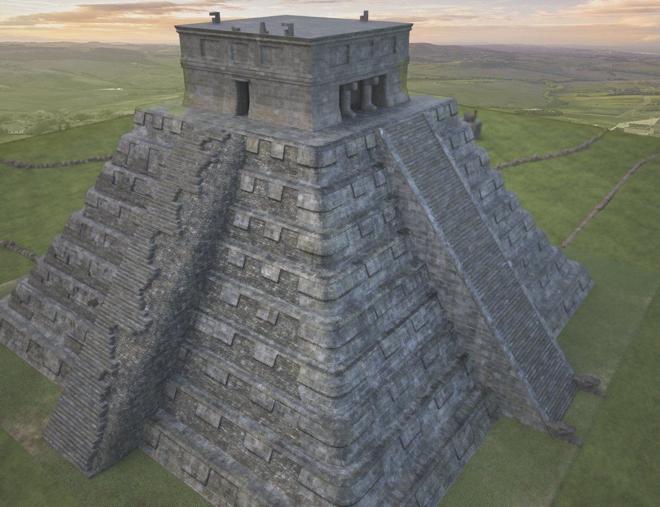 Mayan Pyramid by: Charlie, 3D Models by Daz 3D