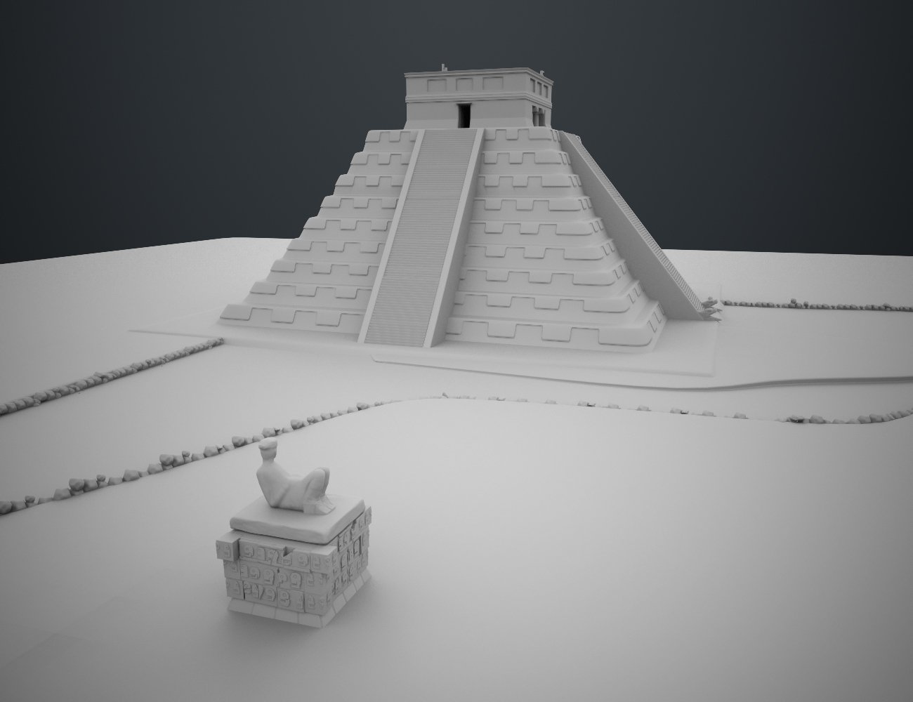 Mayan Pyramid Mayan Pyramid by: Charlie, 3D Models by Daz 3D