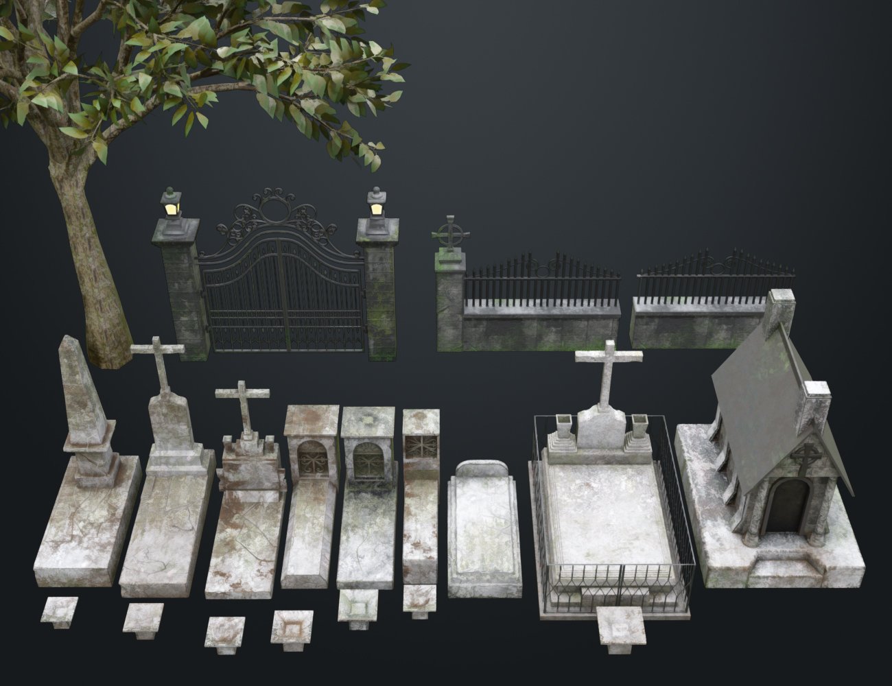 Day of the Dead Cemetery by: Charlie, 3D Models by Daz 3D