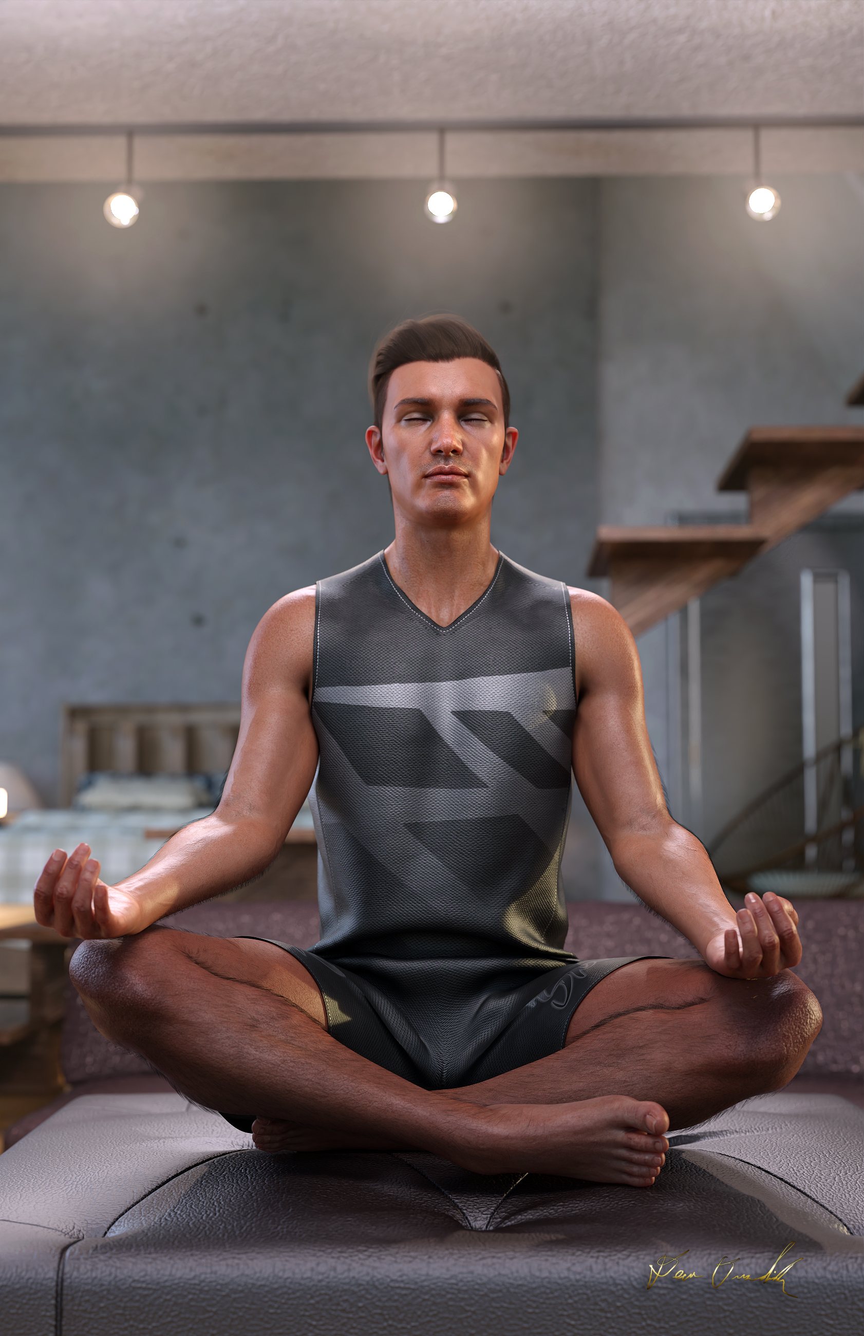 Seated Model Poses for Genesis 8 Male by: Devon, 3D Models by Daz 3D