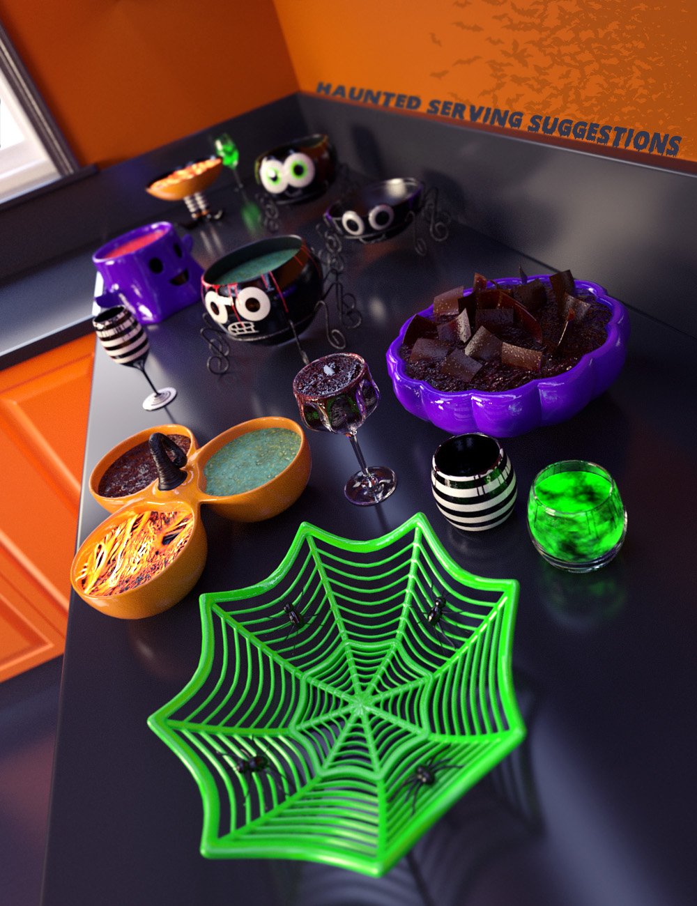 Haunted Serving Suggestions Haunted Serving Suggestions by: ForbiddenWhispersDavid Brinnen, 3D Models by Daz 3D