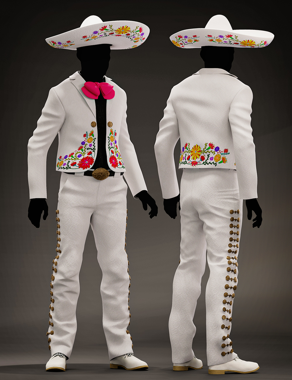 Mariachi Male Outfit Textures by: Anna Benjamin, 3D Models by Daz 3D