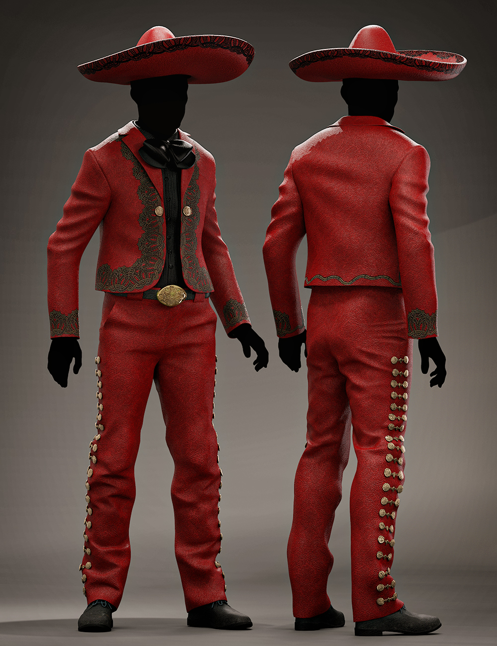 Mariachi Male Outfit Textures by: Anna Benjamin, 3D Models by Daz 3D
