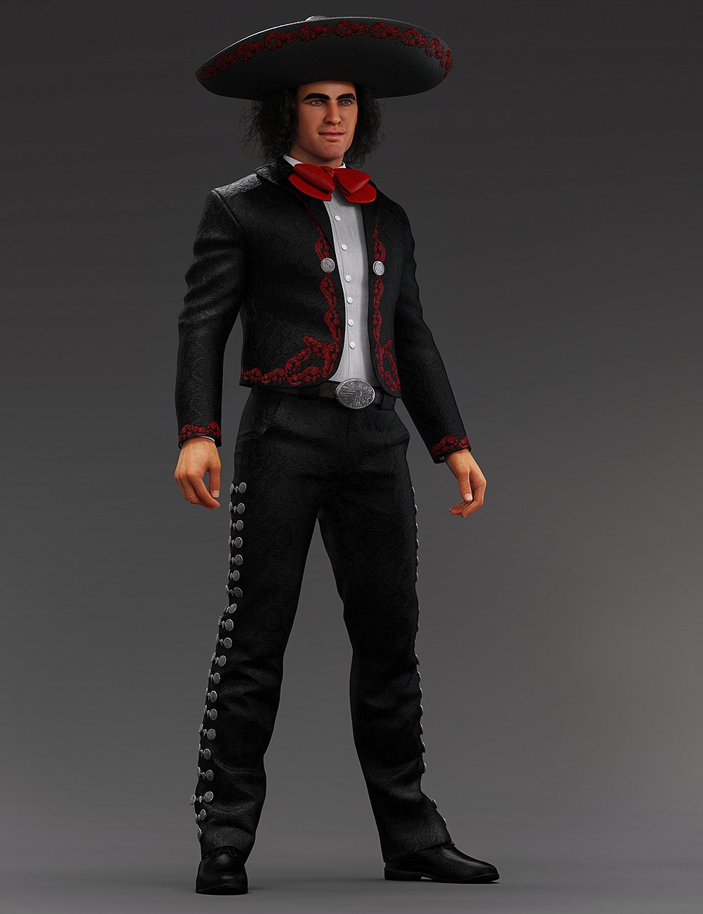 Mariachi Outfit for Genesis 8 and 8.1 Males
