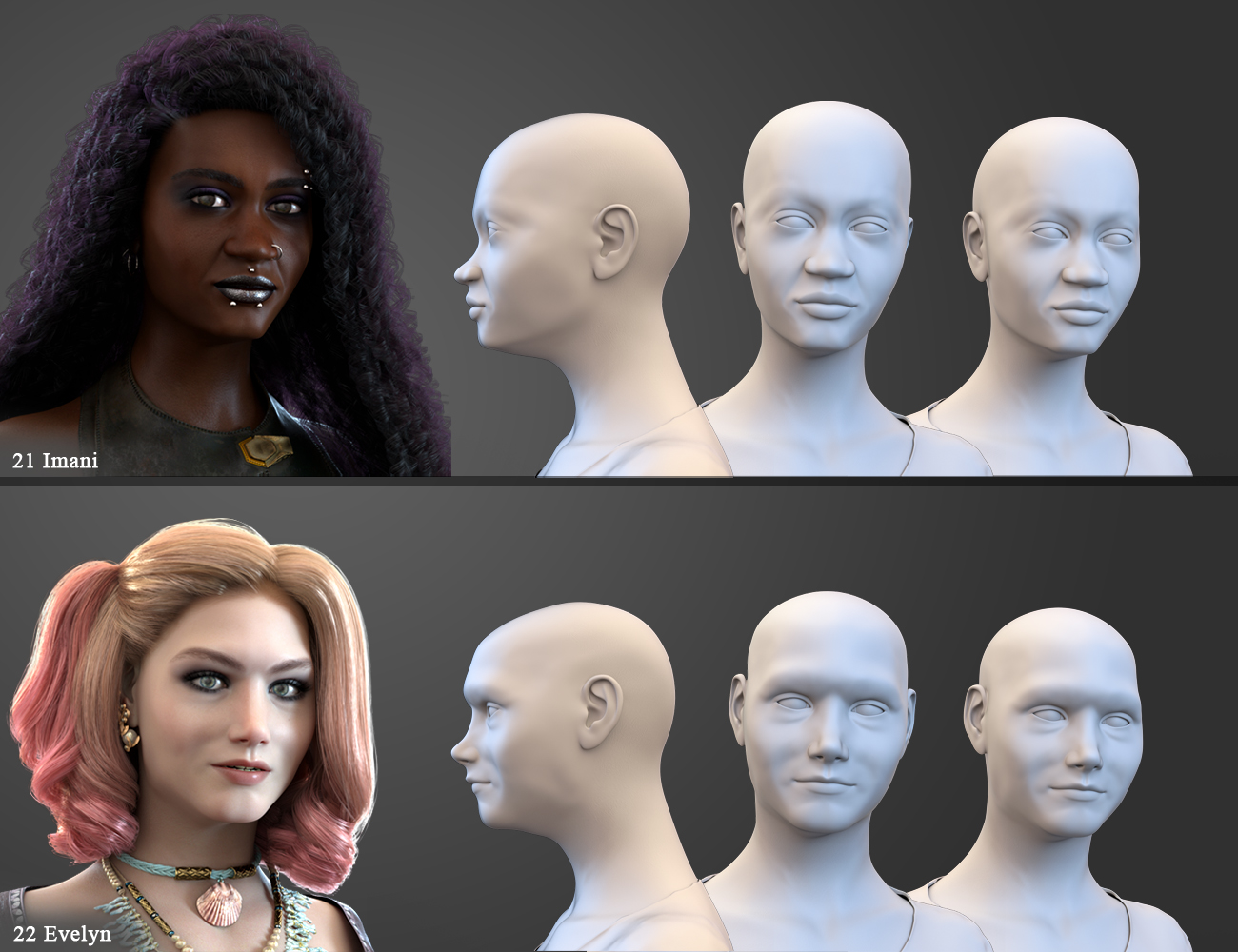 SBibb Diverse World Vol 2 for 200 Plus for Genesis 8 Female by: SBibb, 3D Models by Daz 3D
