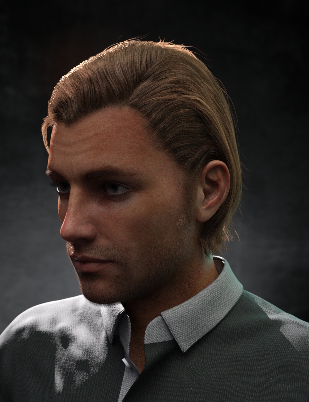 Rialto Hair for Genesis 8 and 8.1 Males by: Neftis3D, 3D Models by Daz 3D