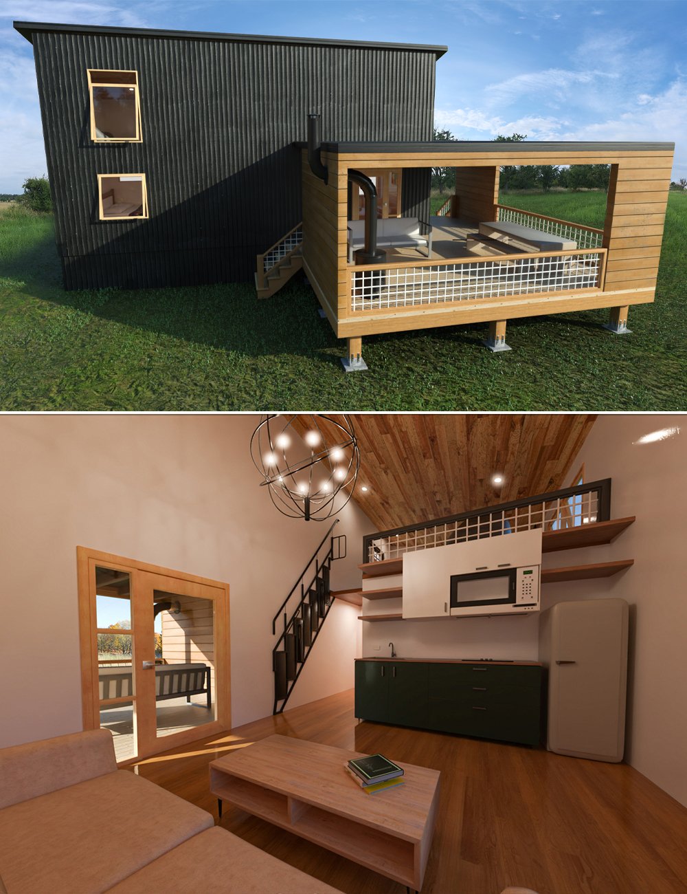 Bearwoods Cabin by: clacydarch3d, 3D Models by Daz 3D
