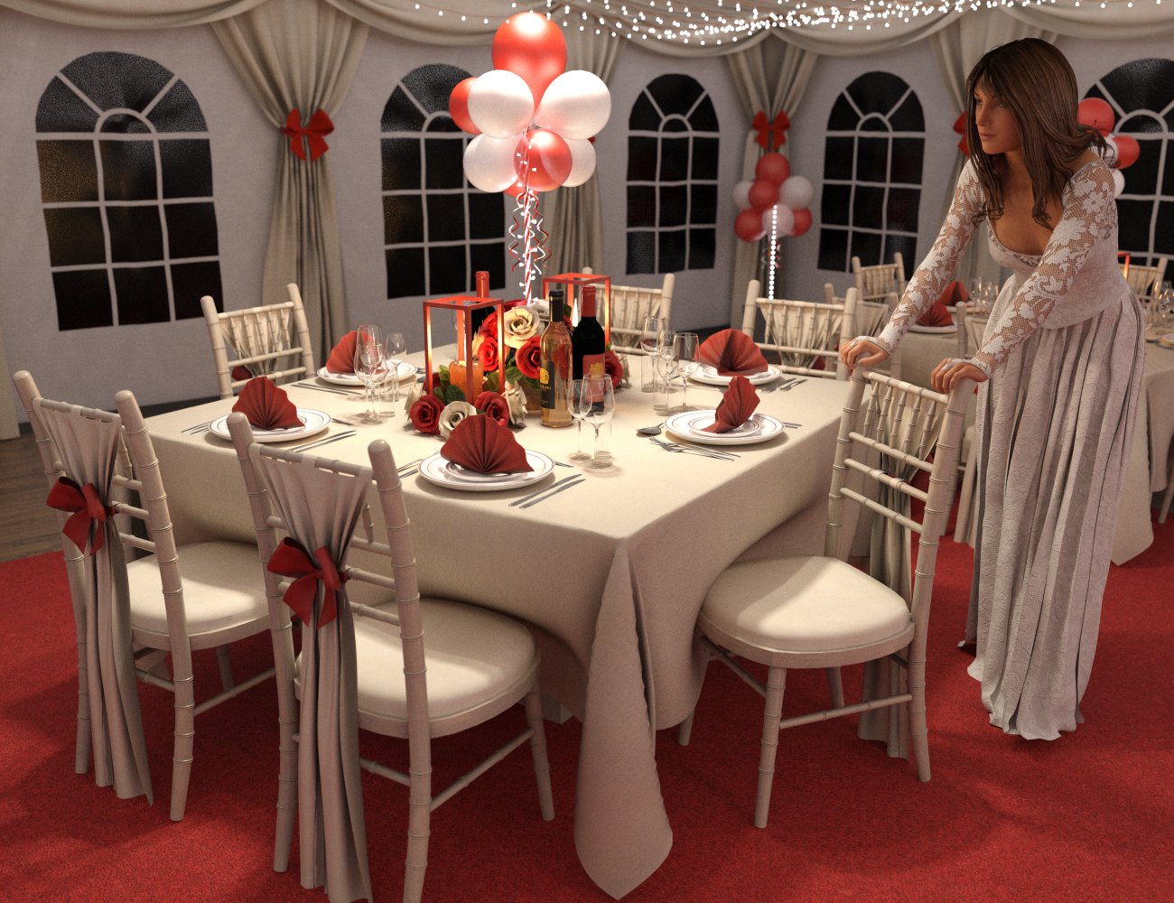 Marquee Party Props by: Merlin Studios, 3D Models by Daz 3D