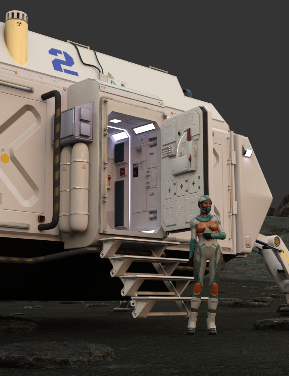 Artemis 13 HAB 2 Exterior by: nEO, 3D Models by Daz 3D