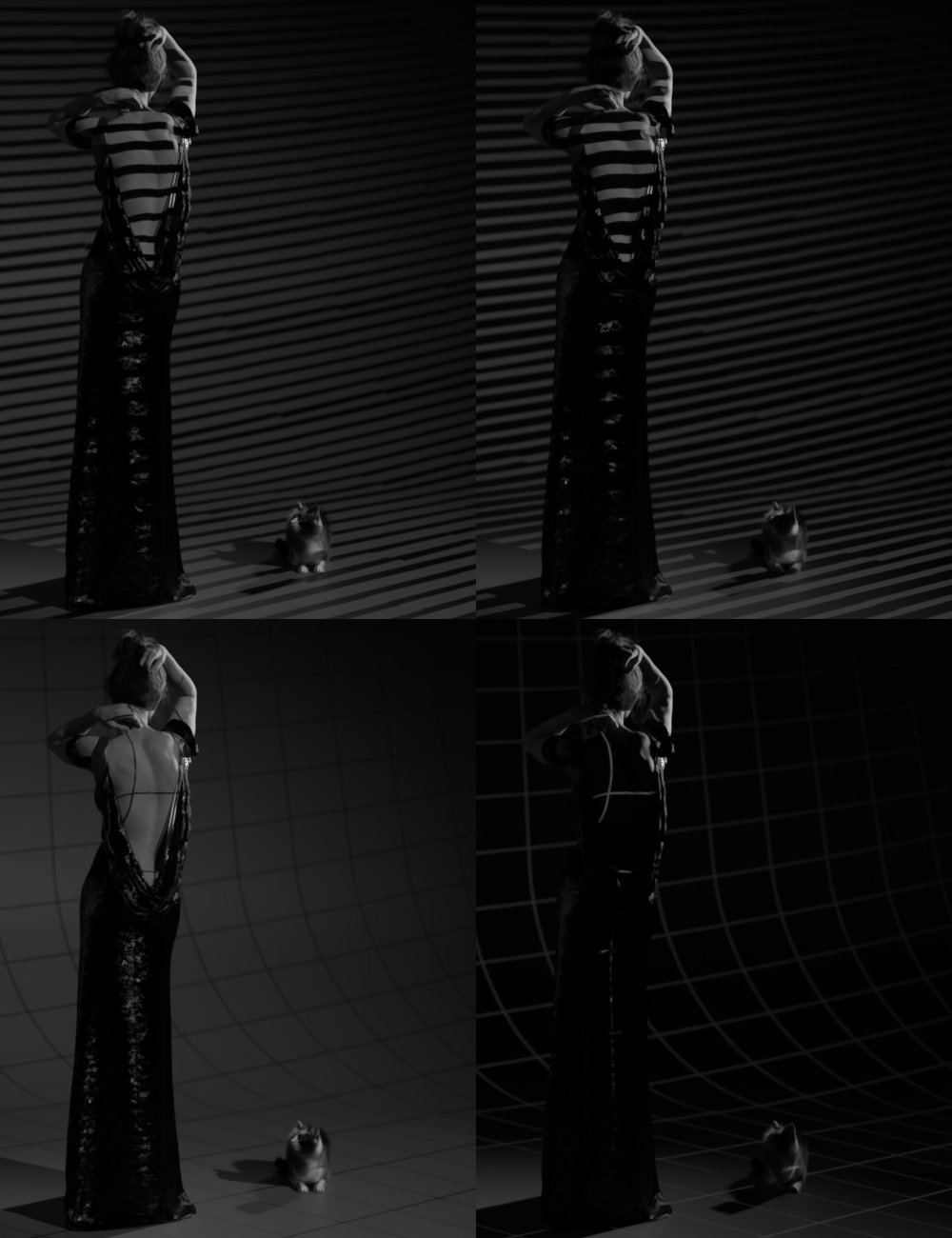 Low-Key Noir Lighting for Iray Low-Key Noir Lighting for Iray by: Quixotry, 3D Models by Daz 3D