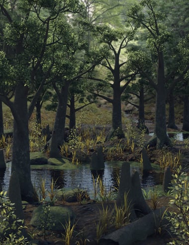 Muelsfell Modular Murky Swamplands Muelsfell Modular Murky Swamplands by: E-Arkham, 3D Models by Daz 3D