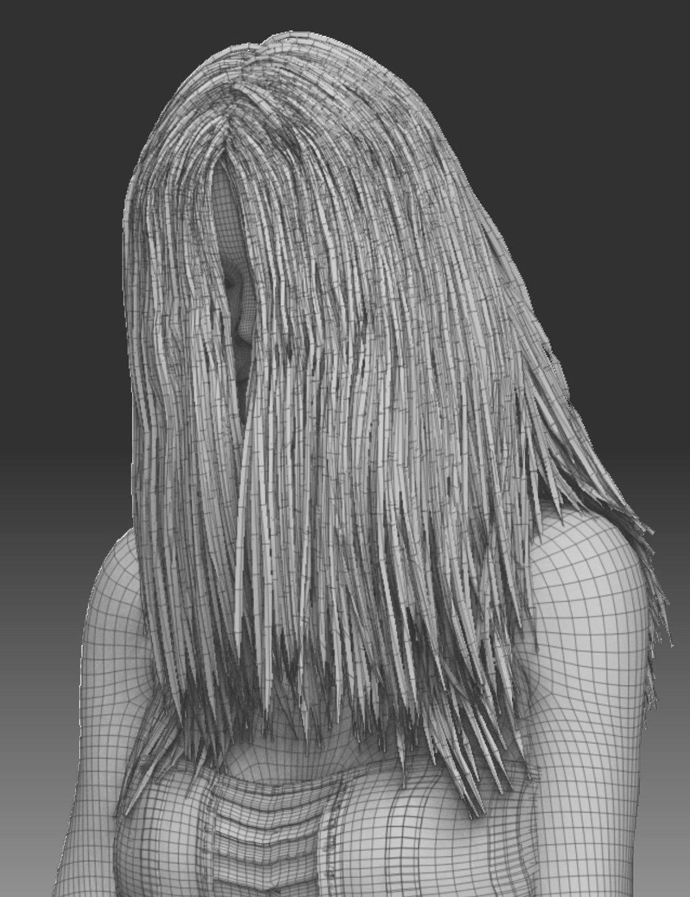Banshee Hair with dForce for Genesis 8 and 8.1 Females by: Prae, 3D Models by Daz 3D