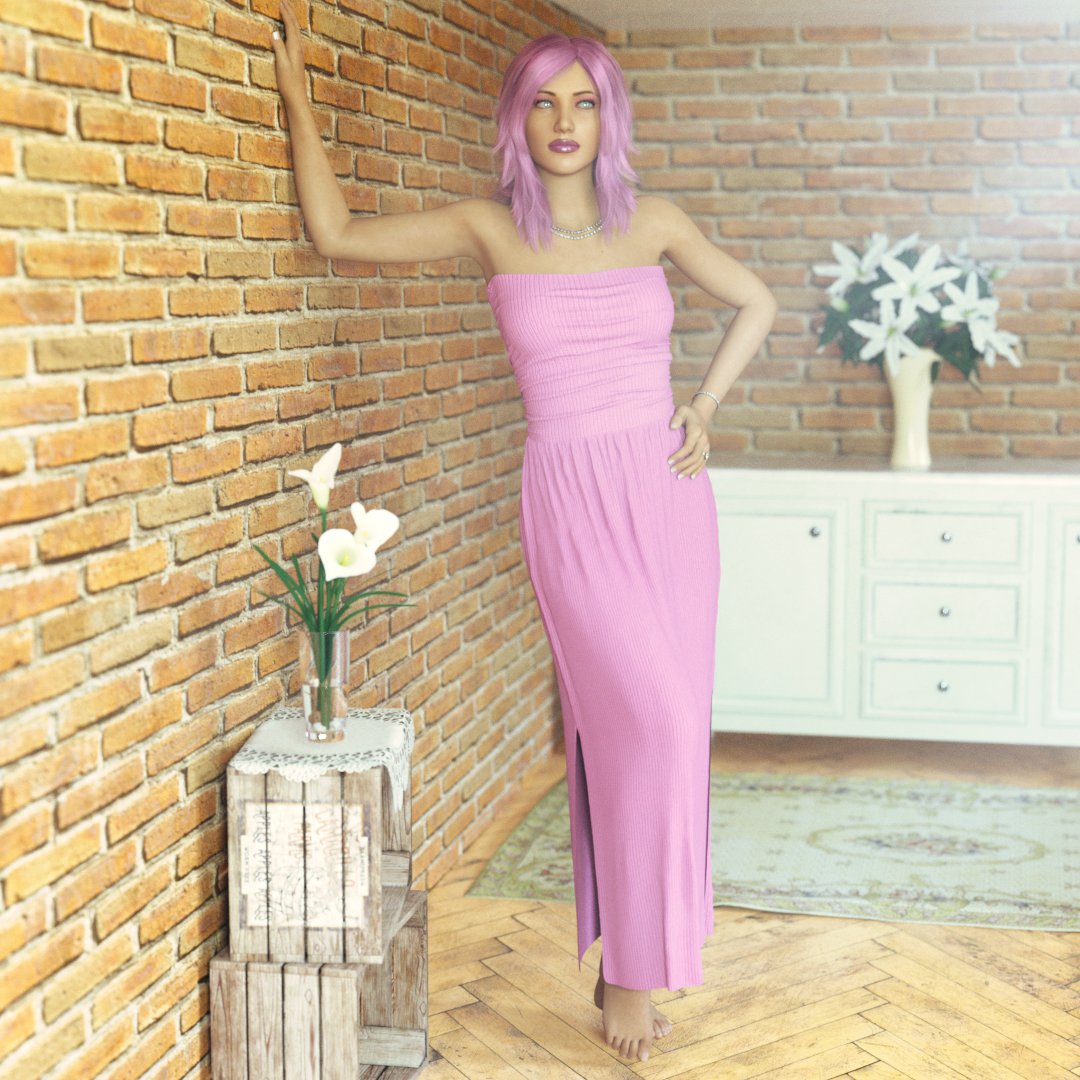 dForce Grace Dress for Genesis 8.1 Female by: ImagineXIllumination, 3D Models by Daz 3D