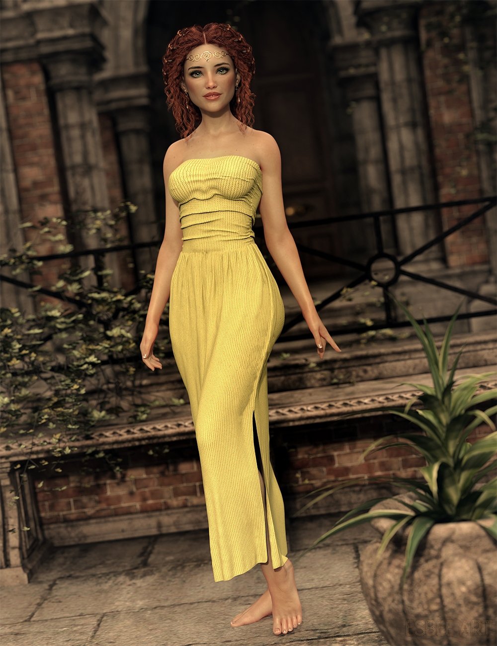 dForce Grace Dress for Genesis 8.1 Female by: ImagineXIllumination, 3D Models by Daz 3D