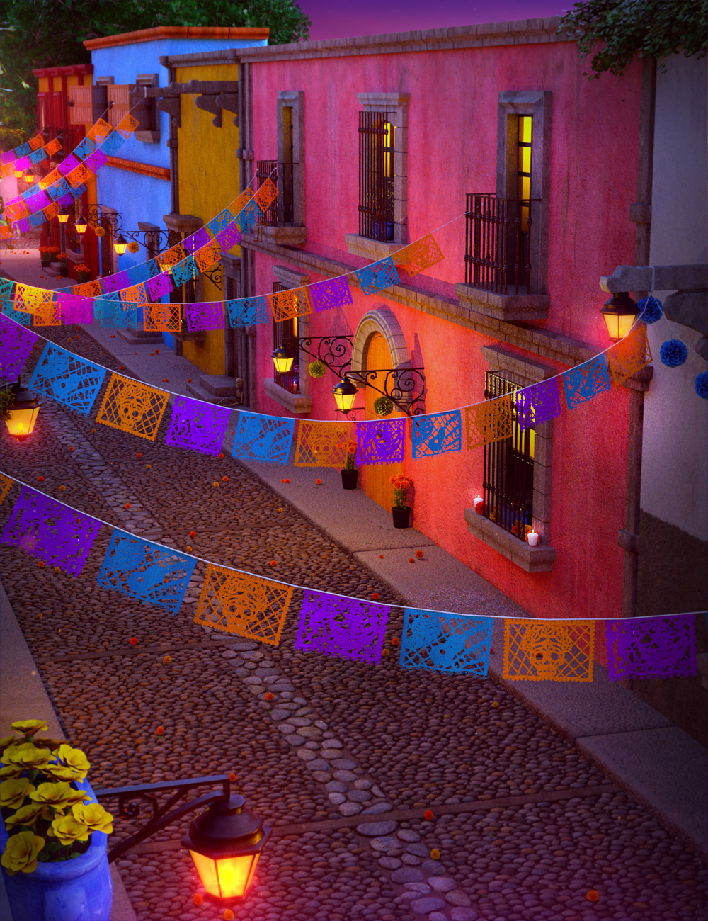 Day of the Dead Street Day of the Dead Street by: ThreeDigital, 3D Models by Daz 3D