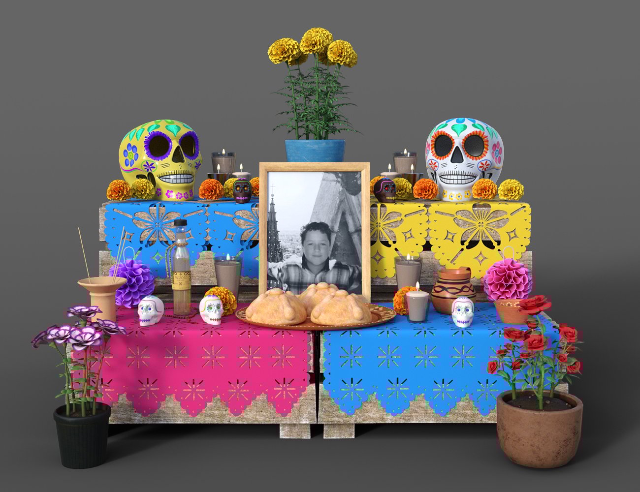 Day of the Dead Street Day of the Dead Street by: ThreeDigital, 3D Models by Daz 3D