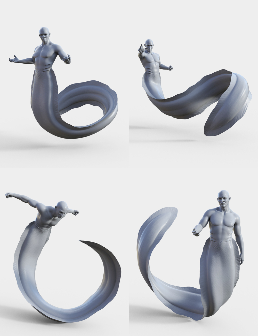 Waves of the Deep Poses and Props for Genesis 8.1 by: Muscleman, 3D Models by Daz 3D
