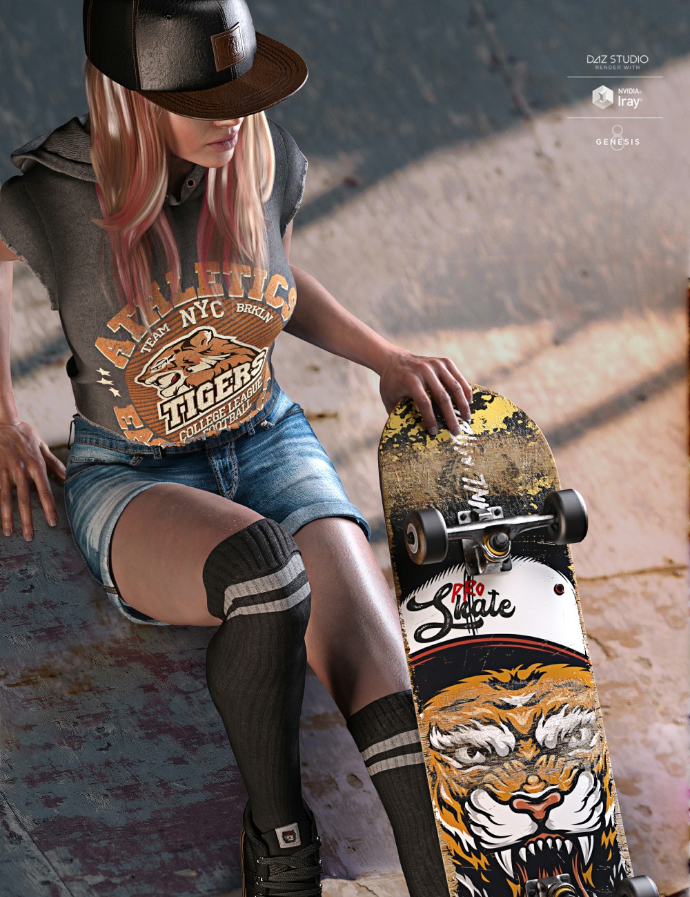 AJC Pro Skate Sneakers and Socks for Genesis 8 and 8.1 Females AJC Pro Skate Sneakers and Socks for Genesis 8 and 8.1 Females by: adeilsonjc, 3D Models by Daz 3D