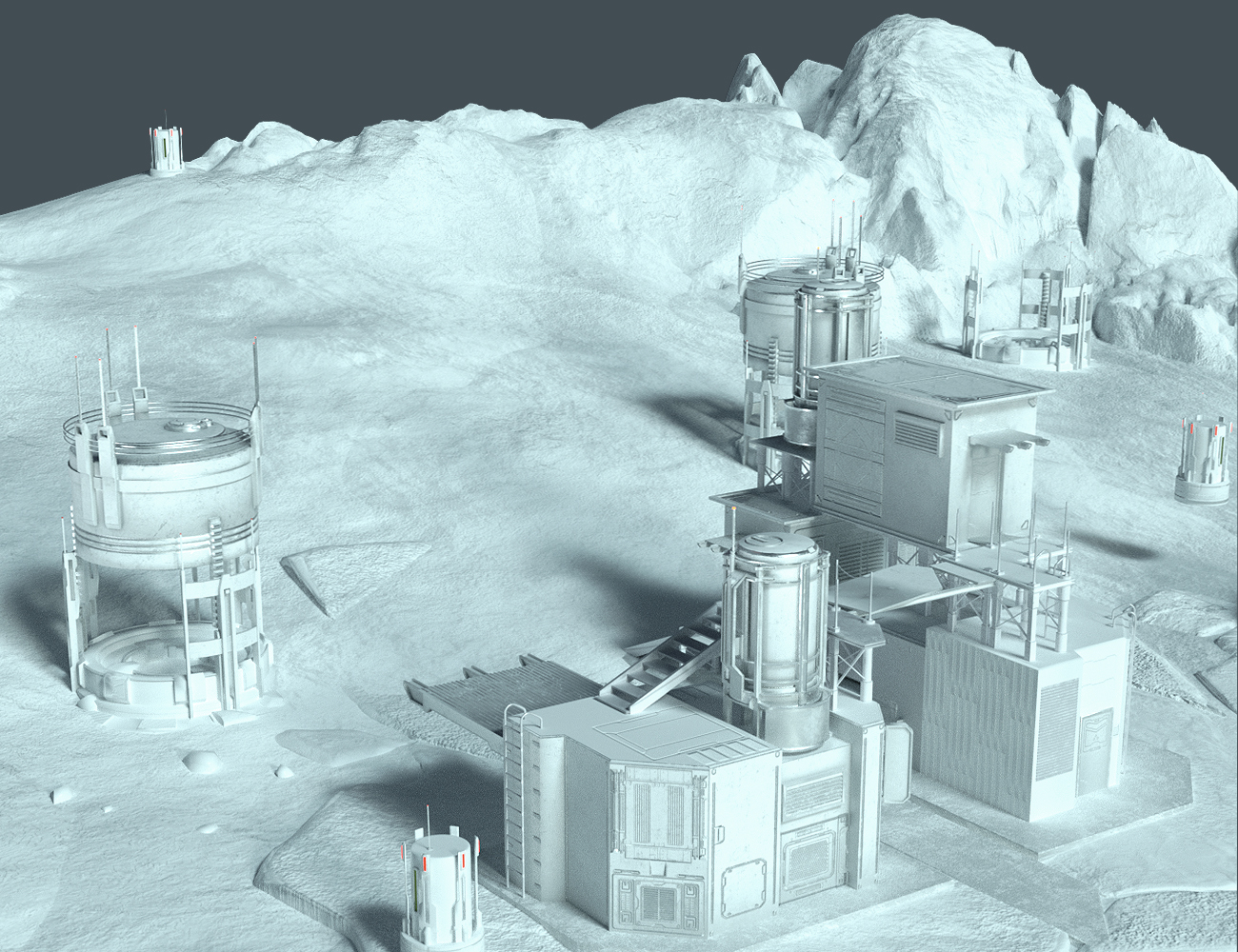 Frost Zone Mining by: The AntFarm, 3D Models by Daz 3D
