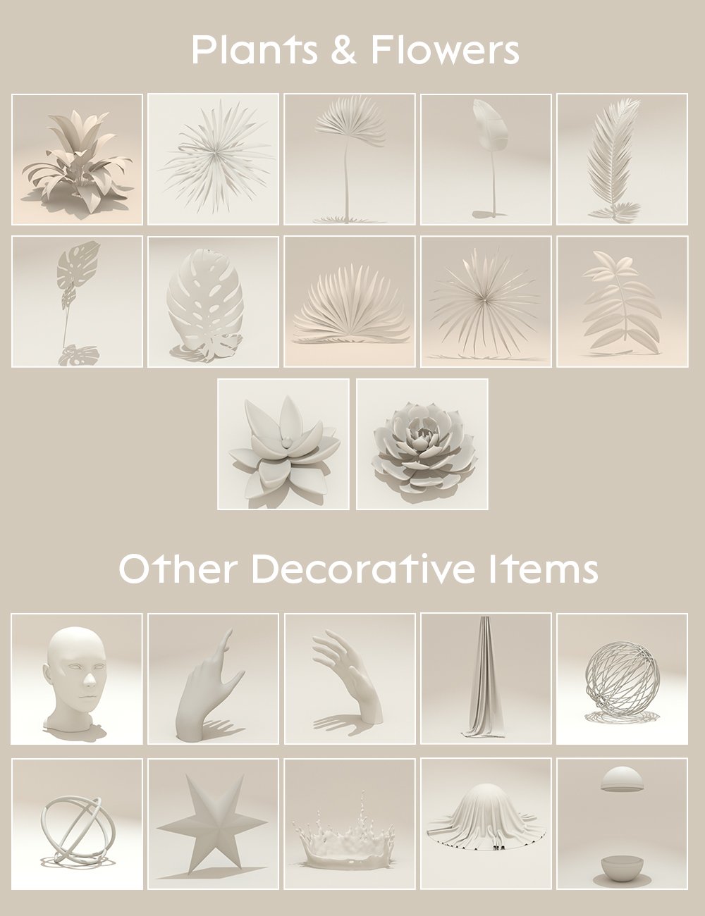 Elegant Display Props and Scenes by: 3DStyle, 3D Models by Daz 3D