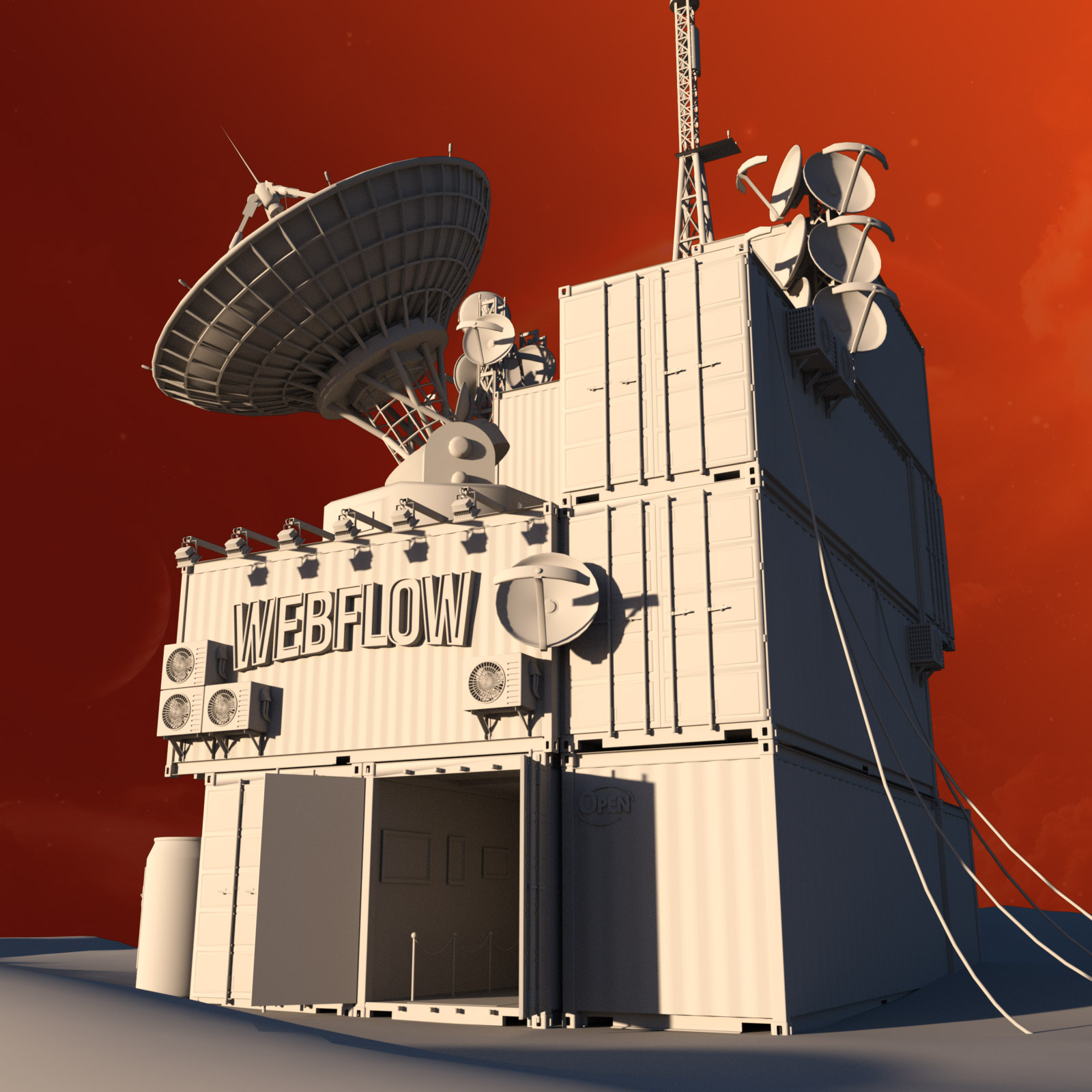 Martian Movie Theater Martian Movie Theater by: Ansiko, 3D Models by Daz 3D