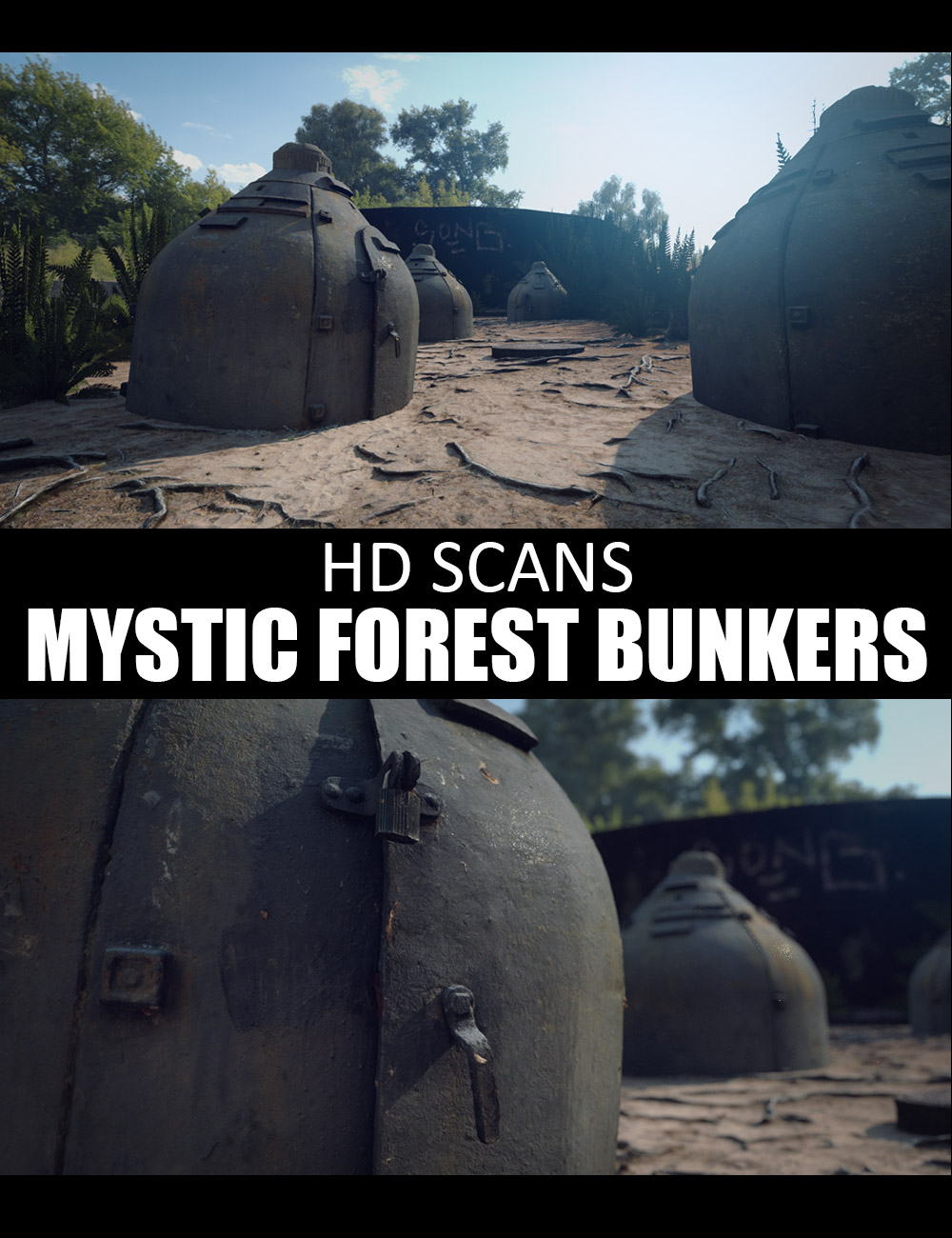 HD Scans Mystic Forest Bunkers by: Dreamlight, 3D Models by Daz 3D