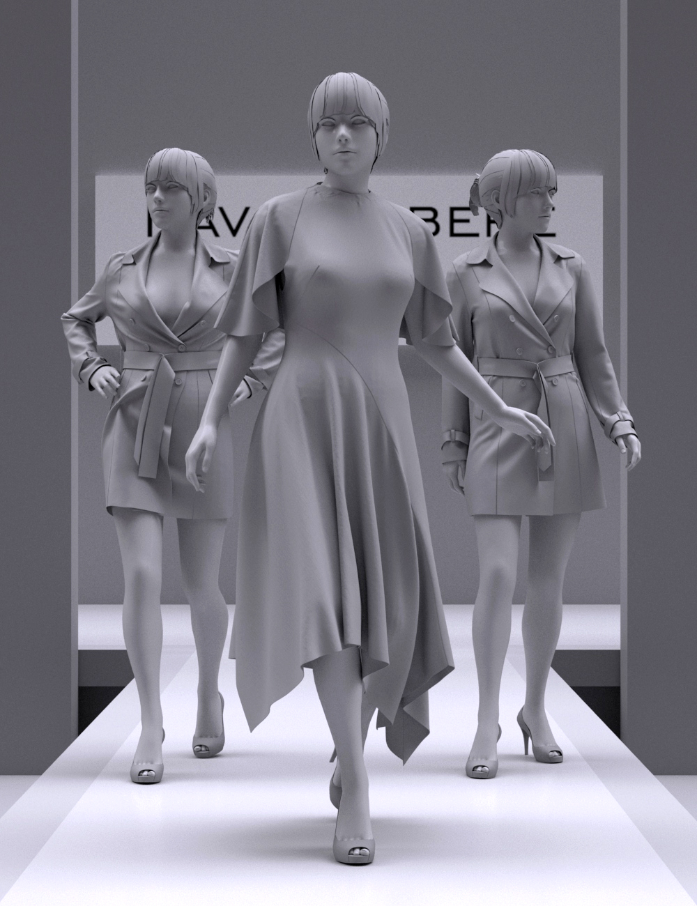 Runway Animation for Genesis 8 and 8.1 Female by: Havanalibere, 3D Models by Daz 3D
